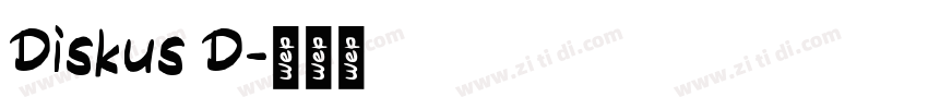 Diskus D字体转换